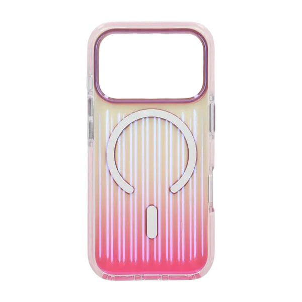 Mobilskal Korrugerad MagSafe för iPhone 17 Pro - Rosa Rosa