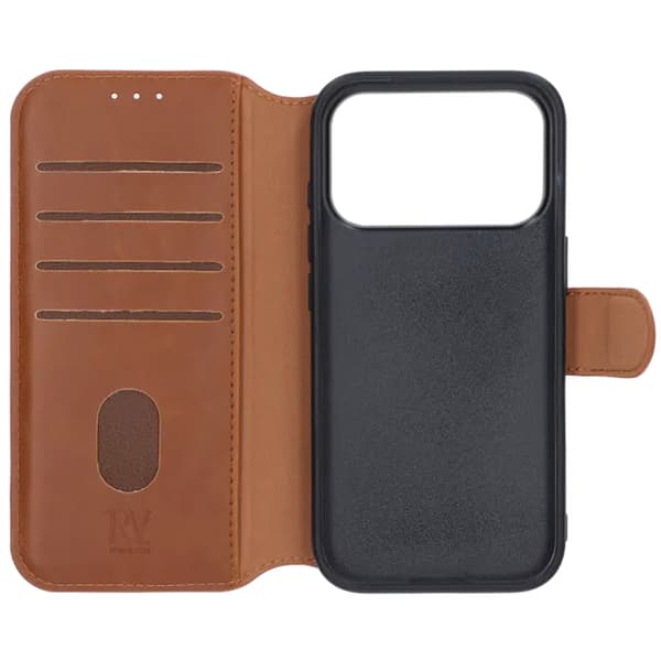 RV Wallet Case iPhone 17 Pro Brown Brun