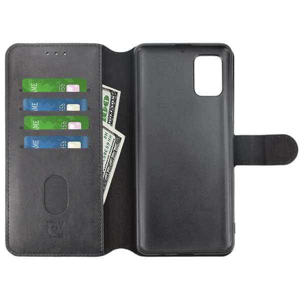 Samsung A51 Wallet Case Magnet Rvelon - Black Svart