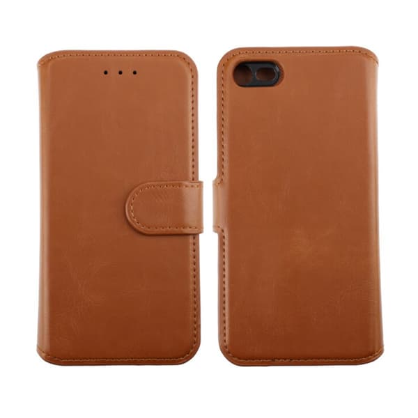 iPhone 7/8/SE 2020 Plånboksfodral Magnet Rvelon - Guldbrun Brun