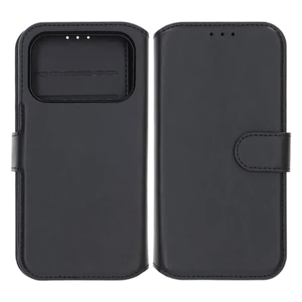 Rvelon Plånboksfodral Magnet för iPhone 17 Pro Max - Svart Svart