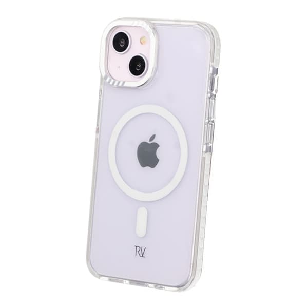 Rvelon Mobile Case Magnet Reinforced for iPhone 13 and 14 - White Vit