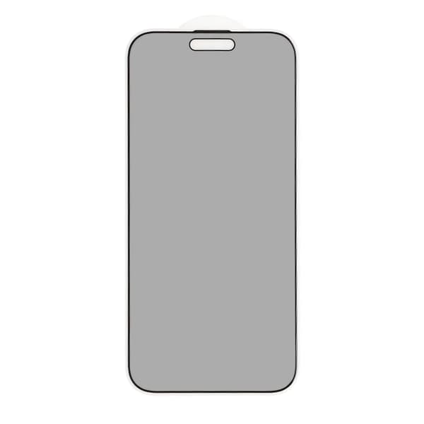 Privacy Tempered Glass Screen Protector iPhone 16 Pro Max - Black - bulk