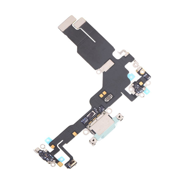 iPhone 15 Laddkontakt med Flexkabel - Blå Blå