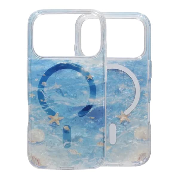 Dreamy Ocean MagSafe Phone Case For iPhone 17 Pro Max Blue Blå