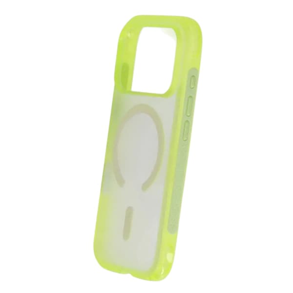 Matte Magnetic Shockproof Airbag  Case For iPhone 17 Pro Yellow