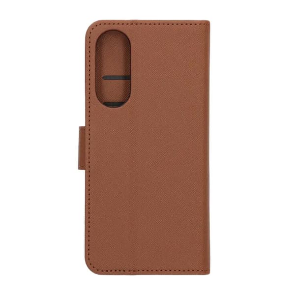 Plånboksfodral med Stativ för Samsung Galaxy S25 Edge - Brun Brun