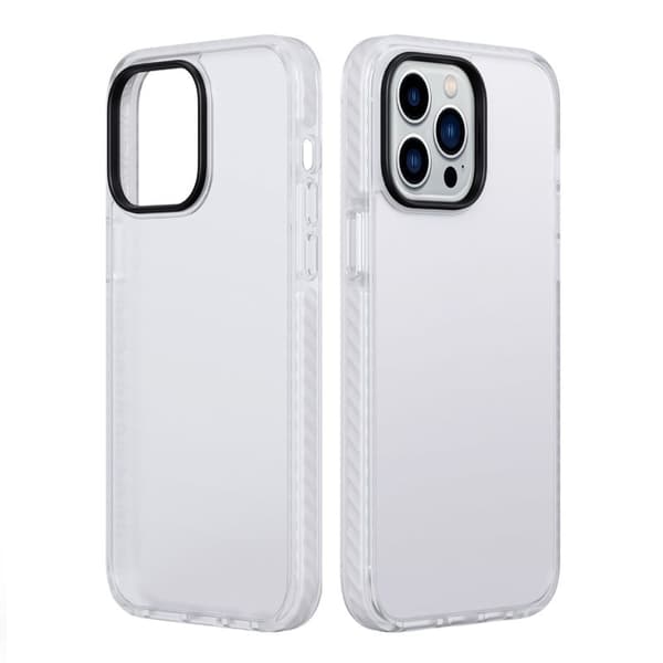 iPhone 15 Pro Max Shockproof TPU Phone Case - White Vit