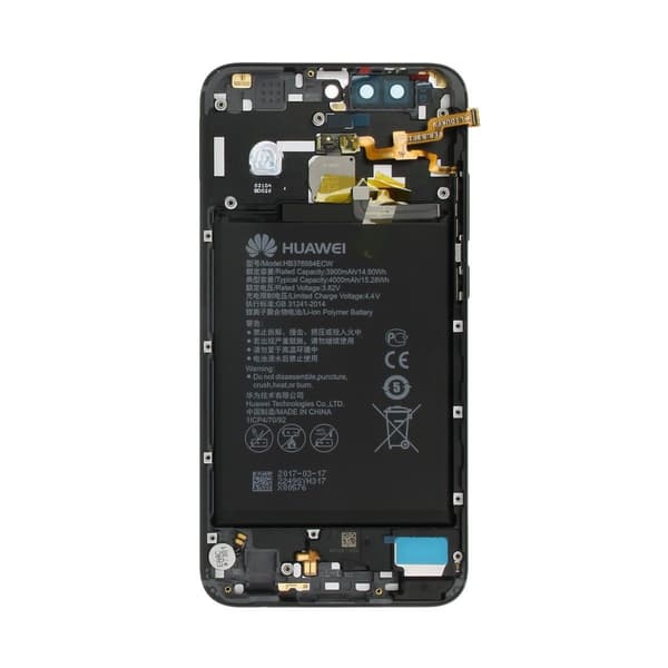 Honor 8 Pro Baksida Original - Svart Svart