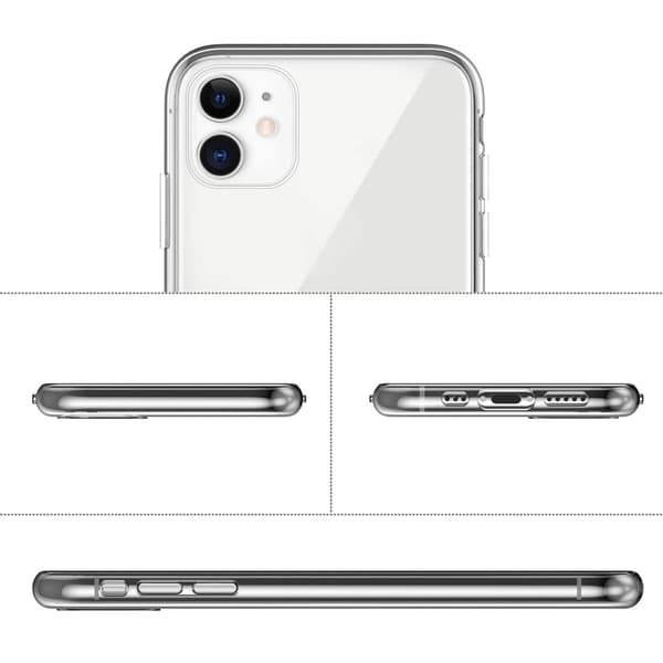iPhone 11 Soft TPU Case Transparent Transparent