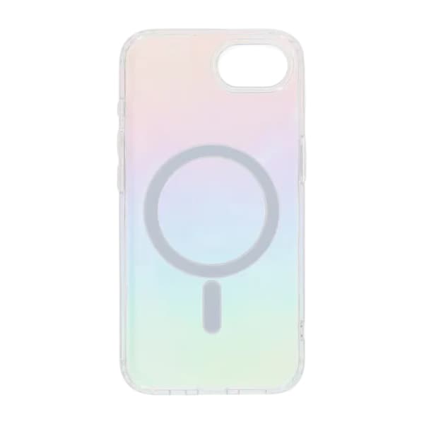 TPU skal med Magsafe till iPhone 16e och 17e - Iriserande Multicolour