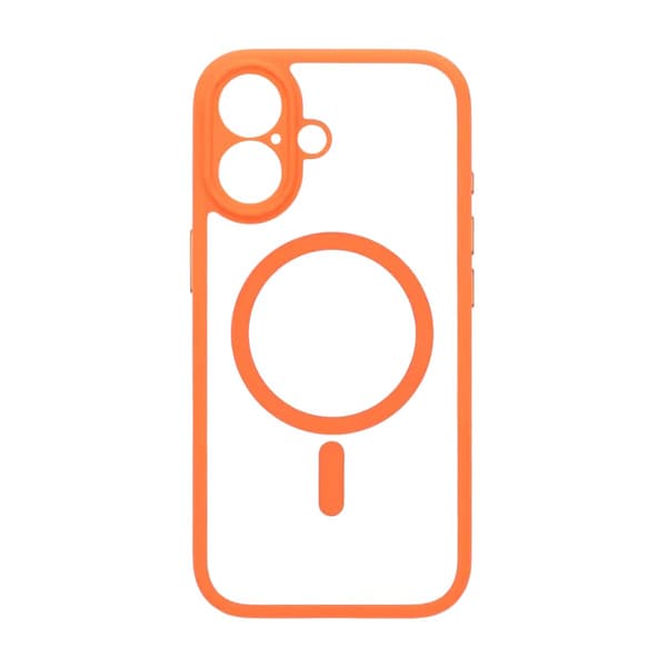 Case for iPhone 17 with MagSafe and Camera Protection with Orange Orange