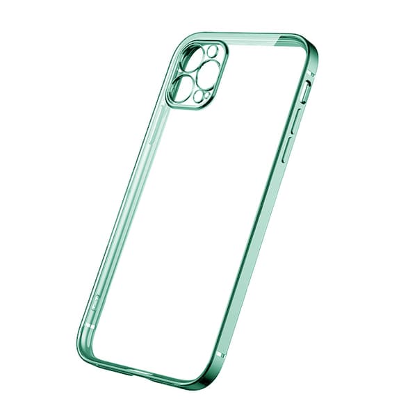 Case Camera Protection for iPhone 12 Pro Max - Green Transparent Grön