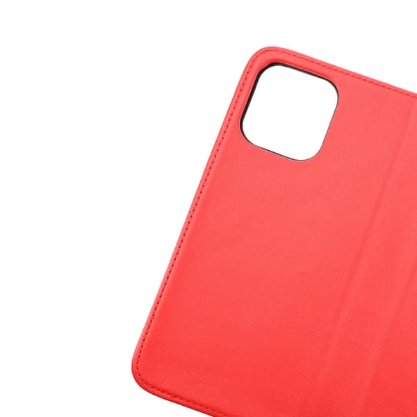 iPhone 14 Plus Plånboksfodral Läder Rvelon - Röd Röd
