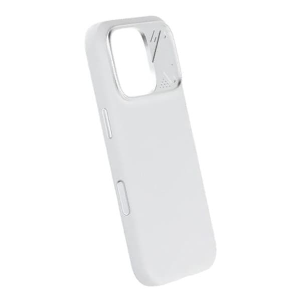 Silikonskal MagSafe med Kameraskydd till iPhone 16 Pro - Vit Vit