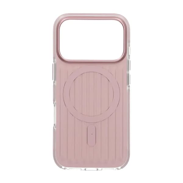 Corrugated Magsafe Mobile Case for iPhone 17 Pro - Pink Rosa