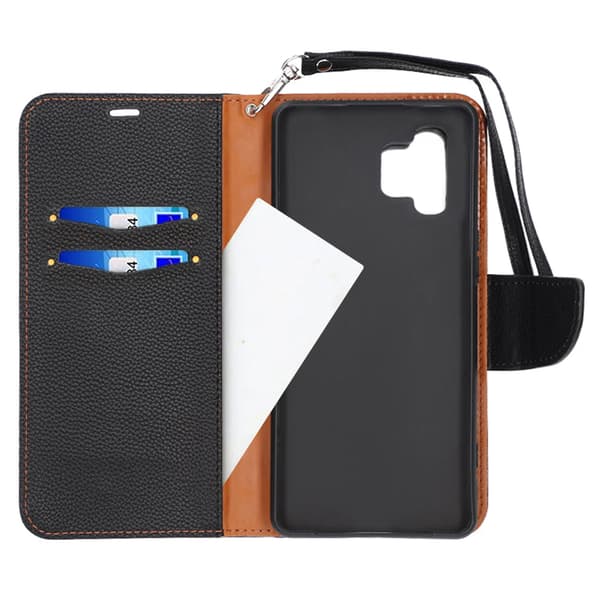 Samsung Galaxy A32 4G Wallet Case with Stand - Black Svart