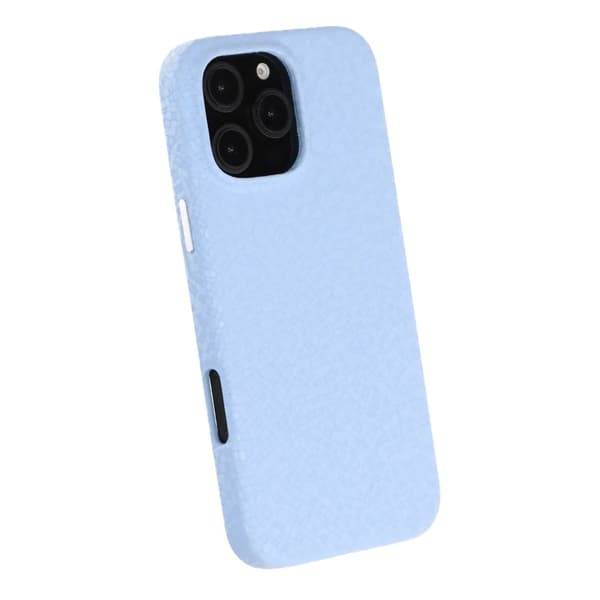 Crystal Grain Full Wrap Magnetic PU Leather Case For iPhone 16 Pro Max Blue