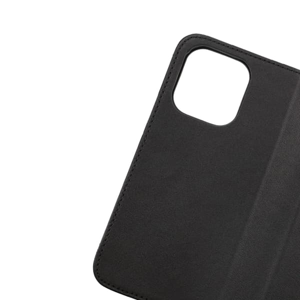 iPhone 14 Pro Max Wallet Case Leather Rvelon - Black Svart