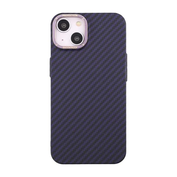 Carbon Fiber Case iPhone 14 - Purple Lila