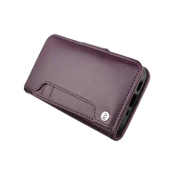 iPhone 13 Mini Plånboksfodral Extra Kortfack Rvelon - Mörklila Lila