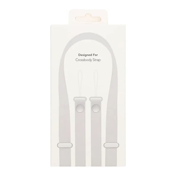 Crossbody Strap för iPhone mobilskal - Ljusgrå Light Grey