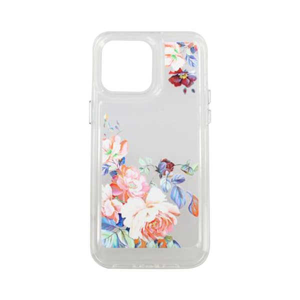 iPhone 14 Pro Max Mobilskal med motiv - Retro Blommor Mönstrat