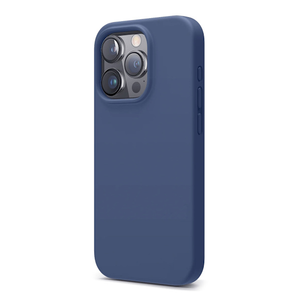 iPhone 16 Pro Max Case - Silicone Rvelon Dark Blue Blå
