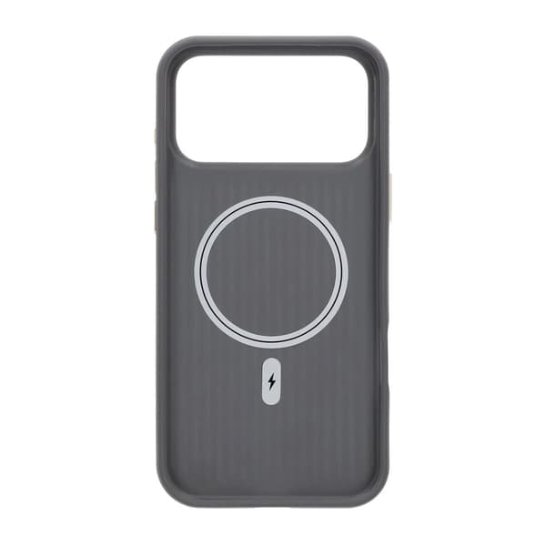 Luggage Spliced Leather Texture Magnetic Phone Case For iPhone 17 Pro/18 Pro Grey Grå