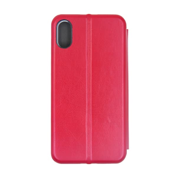 Mobile Case with Stand for iPhone X and XS - Burgundy Röd