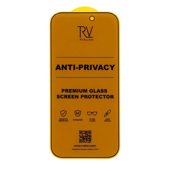 Screen Protector for iPhone 16 Pro /17 – Full Cover Privacy Tempered Glass RV Bulk no frame