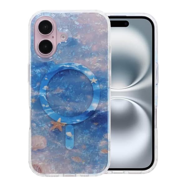 Dreamy Ocean MagSafe Phone Case For iPhone 16 Blue