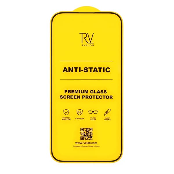 Rvelon Skärmskydd för iPhone 15 Pro - 2.5D Härdat Glas