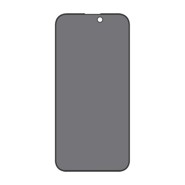 Skärmskydd iPhone 15 Pro - Privacy 3D Härdat Glas (bulk)