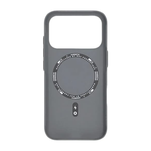 Corrugated Rock Sand Magnetic Case - iPhone 17 Pro Gray Grå