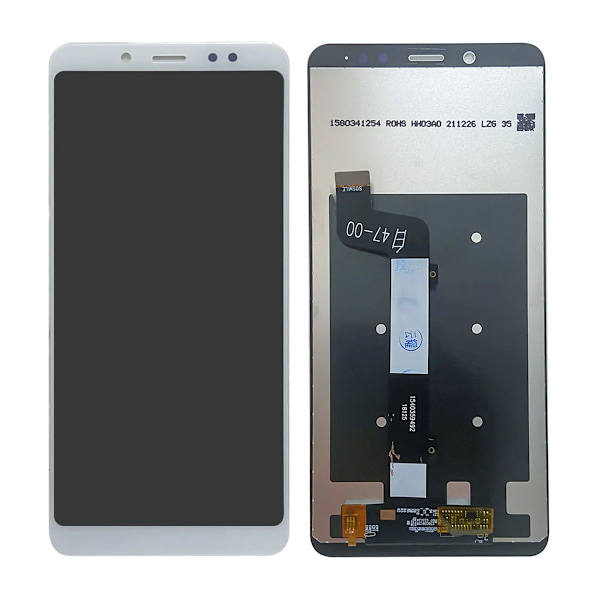 Xiaomi Redmi Note 5 Skärm med LCD Display - Vit Vit