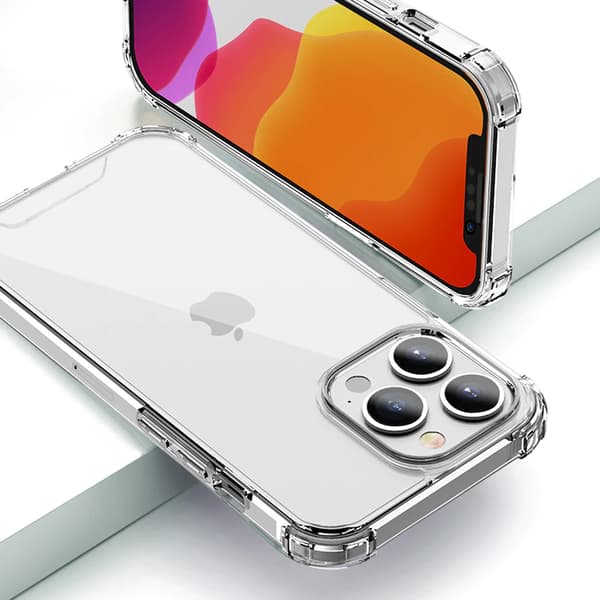Shockproof Mobile Case iPhone 13 Mini - Transparent Transparent
