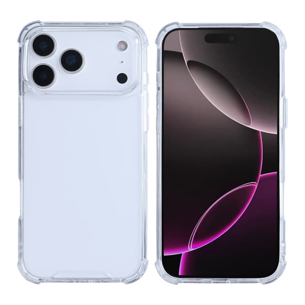 Mobilskal Stöttåligt till iPhone 17 Pro - Transparent Transparent