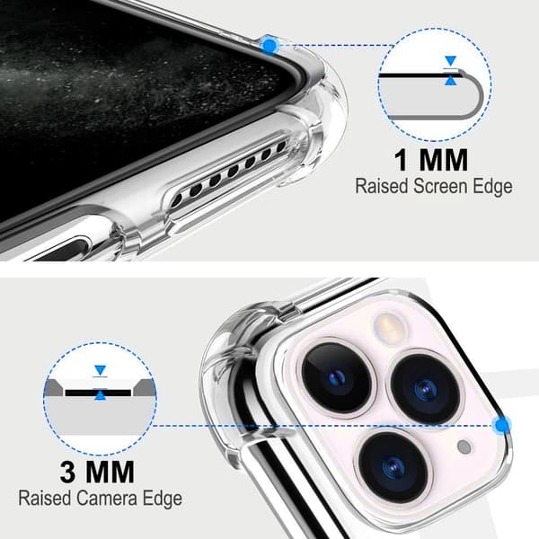 Shockproof Mobile Case iPhone 11 Pro Max - Transparent Transparent