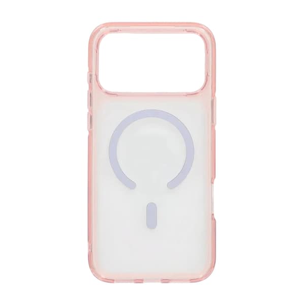 Mobilskal TPU Magsafe för iPhone 17 Pro - Rosa Transparent Transparent