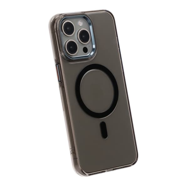 iPhone 15 Pro Max TPU Phone Case with Magnet Rvelon - Black Svart