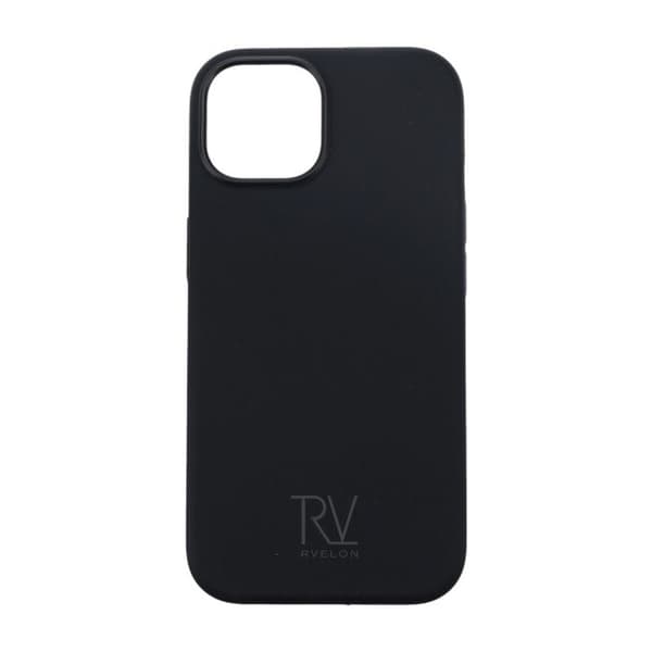 iPhone 15 Silicone Case Rvelon MagSafe - Black Svart
