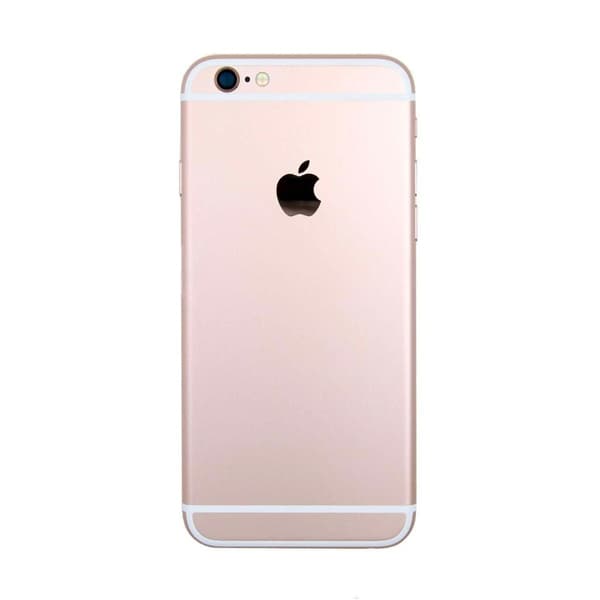iPhone 6S Baksida med Komplett Ram - Roséguld Pink Gold