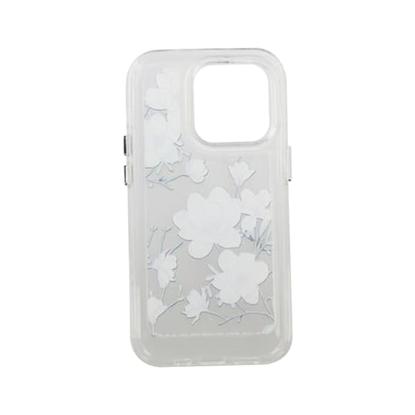 iPhone 14 Pro Mobilskal med motiv - Kvistar och Blommor Mönstrat
