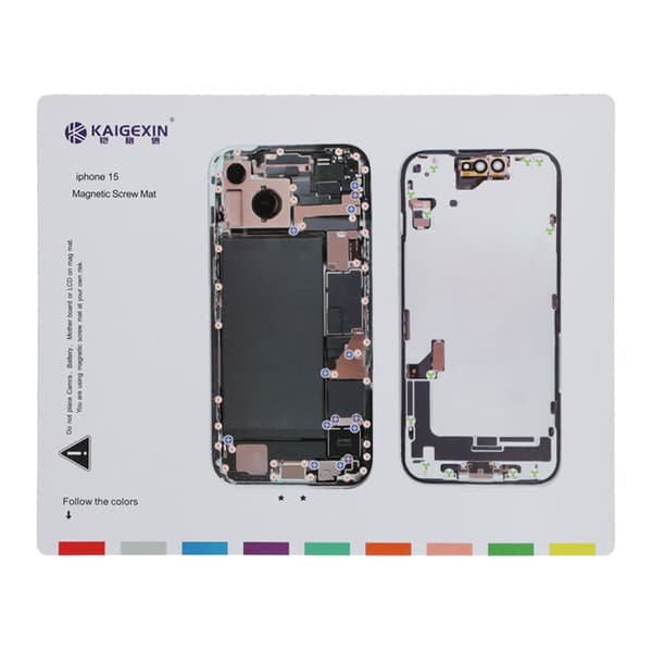 Magnetisk skruvmatta för iPhone 15