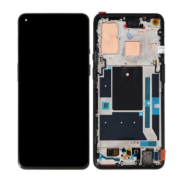 OnePlus 9 Skärm/Display - Svart Svart