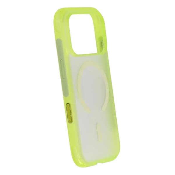 Matte Magnetic Shockproof Airbag  Case For iPhone 17 Pro Max Yellow