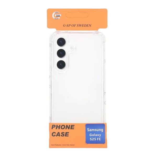 Mobilskal Stöttåligt för Samsung Galaxy S25 FE - Transparent Transparent