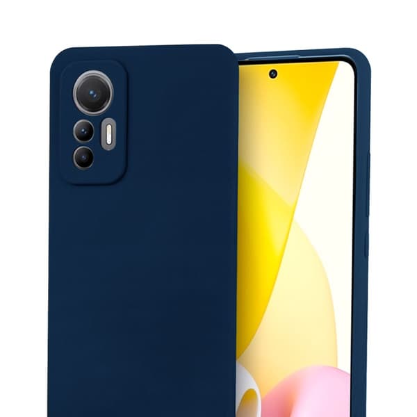 Xiaomi 12 Lite Silikonskal - Mörkblå Blå