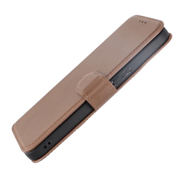 iPhone 15 Pro Max Plånboksfodral Läder Rvelon - Brun Brun